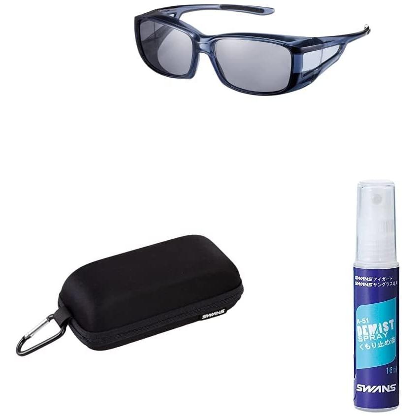 最新最全の Swans スワンズ 偏光 A サングラスケース スモーククリア Scla Og4 0051 オーバーグラス メガネの上からかける サングラス サングラス Garces Org