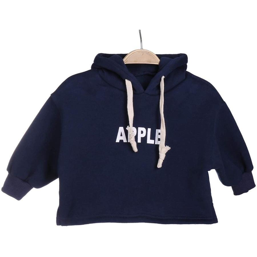 新しいスタイル ベビー服 シューズ F S Maumu 裏起毛 ひも付き パーカー ベビー 男の子 女の子 あったか かわいい 防寒トレーナー ベビー服 ゆったり トップス ネイビー Www Threeriversofs Com