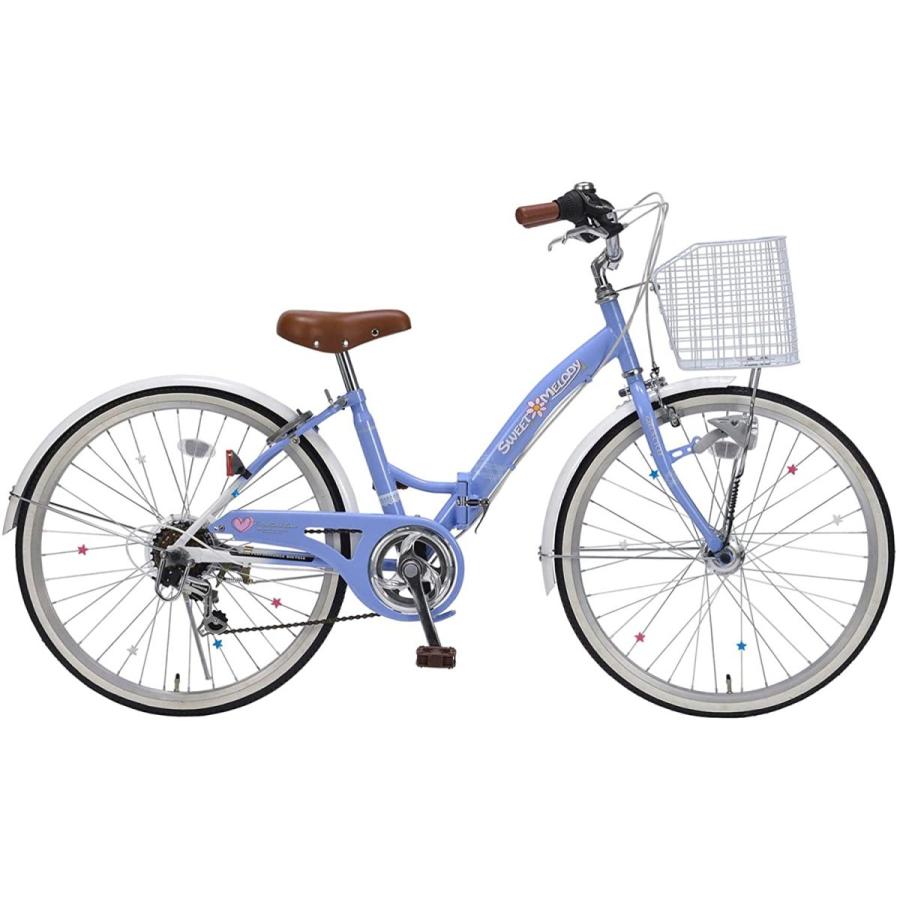 格安 価格でご提供いたします マイパラス Mypallas ジュニアサイクル 子供自転車 24インチ シマノ製6段変速 便利な折畳機能付 小学生 女の子用 Ledオートライト セミ