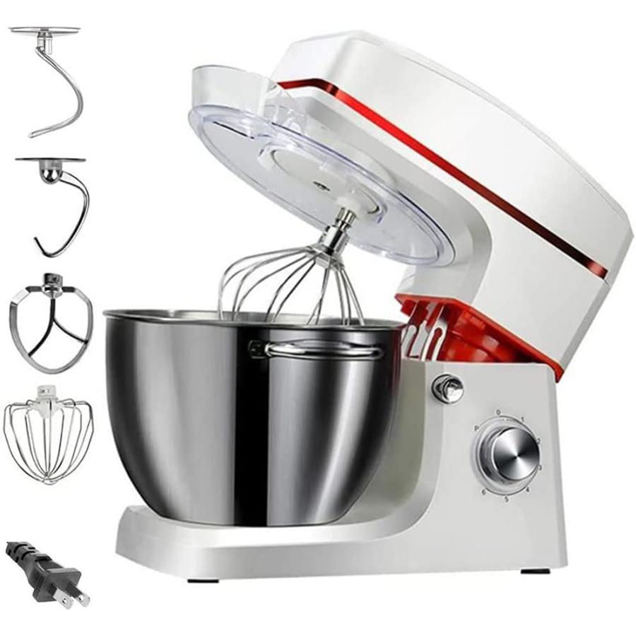 KALELAISU スタンドミキサー 8L大容量 四種類アタッチメント付き 七