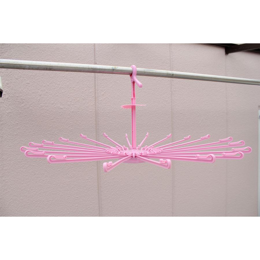 日本製 パラソルハンガー 20本掛け ピンク XB-20 グリップ式