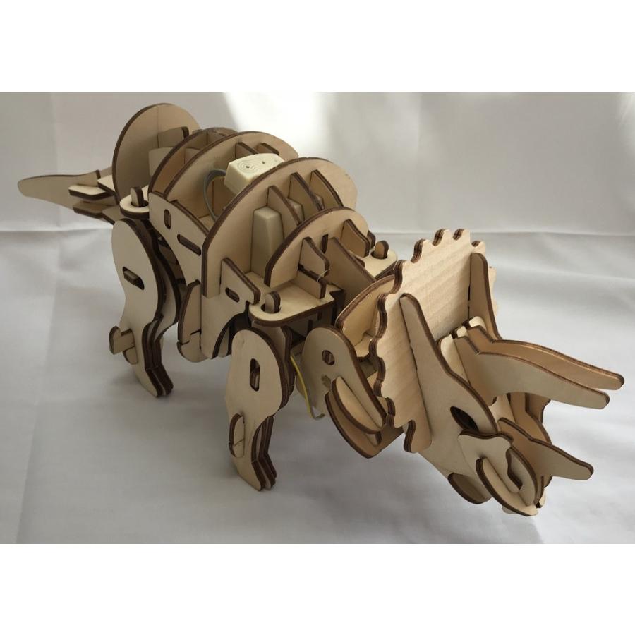 立体パズル 恐竜 トリケラトプス 木製パズル リモコン付き Ｄ400 クリスマス 誕生日 プレゼント おもちゃ 男の子 女の子 |  | 04