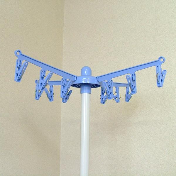 スタンド物干し3段 テンダー1 EC-30 BL ブルー 水色 ピンチ12個付 日本製 |  | 02