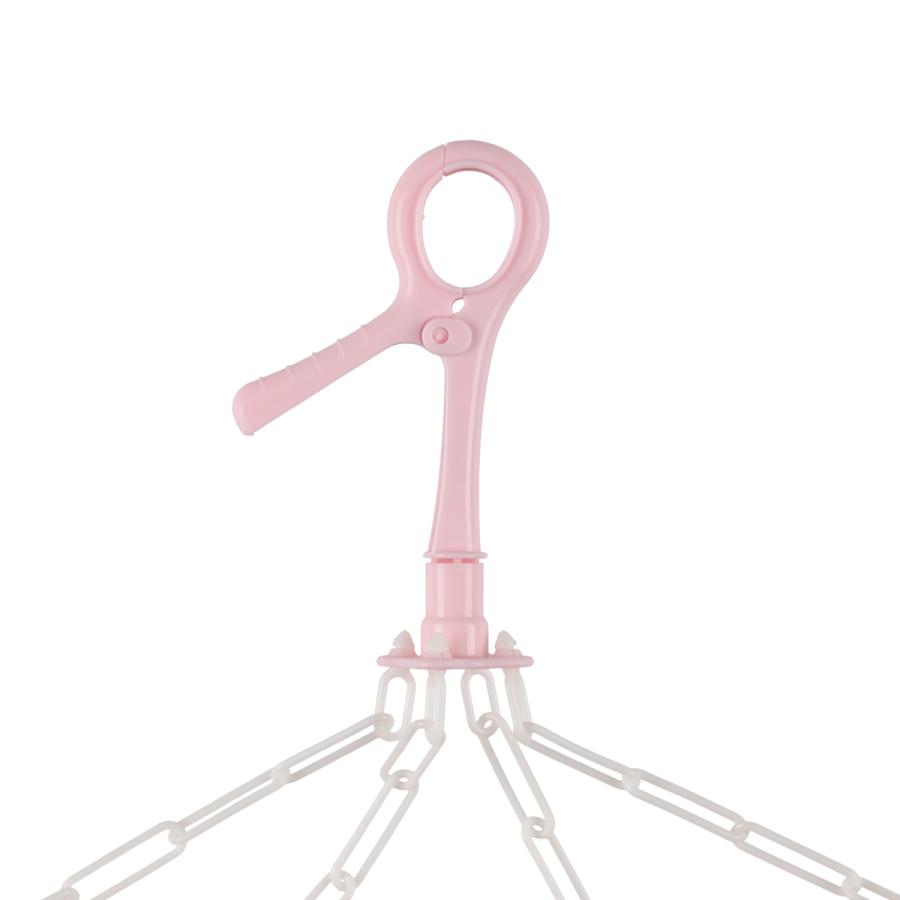 日本製 クリップ式10連ハンガー マイフラワー ピンク / ブルー