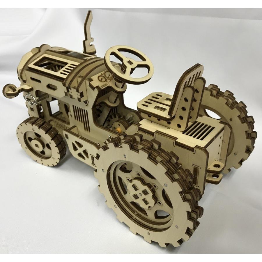 木製 3Ｄパズル トラクター 動く3Ｄパズル LK401 クリスマス 誕生日 プレゼント おもちゃ 男の子 女の子 |  | 02