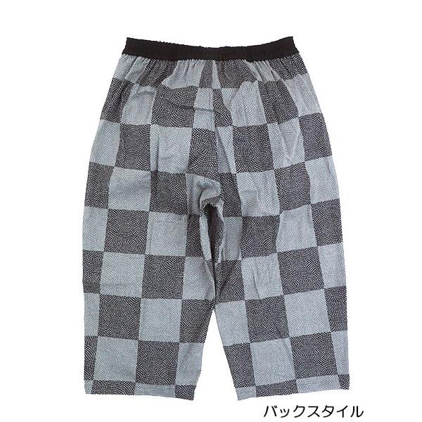 高島ちぢみ 粋 メンズ日本製の楊柳素材使用 ひざ下丈ステテコ 前あき 綿100% 夏用 1240-59 [M、L、LLサイズ] 紳士 インナー | アズ | 01