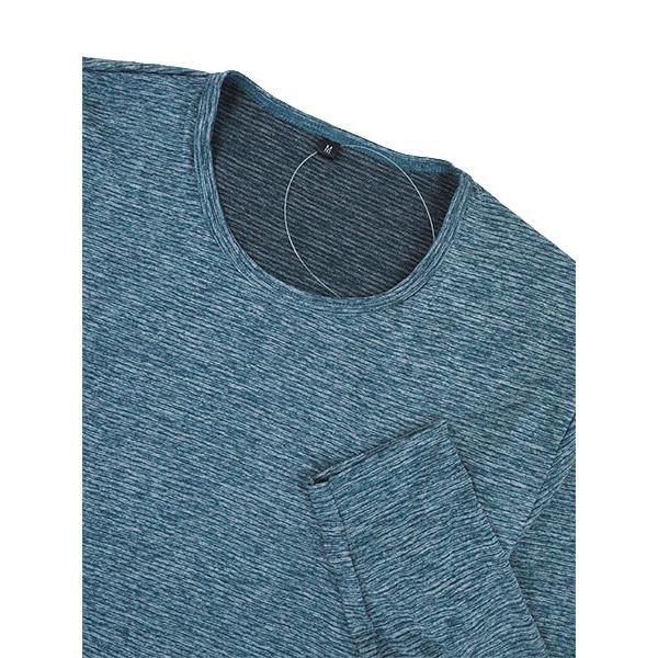 BREEZE DRY ブリーズドライ  サラサラ感5倍 遮熱 軽量 メンズ長袖丸首Tシャツ 夏用 8003-40 [M、L、LLサイズ] 紳士 インナー | アズ | 02