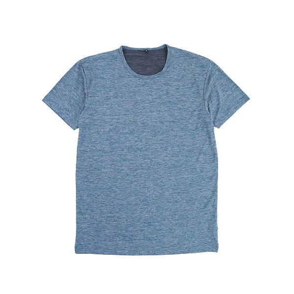 BREEZE DRY ブリーズドライ  メンズ半袖丸首Tシャツ サラサラ感5倍 高通気 瞬間速乾 軽量 夏用 8003-42 [M、L、LLサイズ] 紳士 インナー | アズ | 07