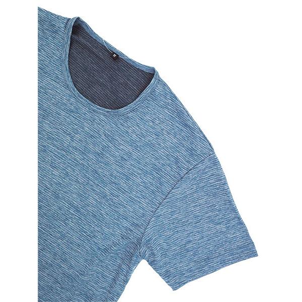 BREEZE DRY ブリーズドライ  メンズ半袖丸首Tシャツ サラサラ感5倍 高通気 瞬間速乾 軽量 夏用 8003-42 [M、L、LLサイズ] 紳士 インナー | アズ | 02