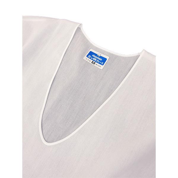 三ツ桃クレープ メンズ半袖Ｕ首シャツ 日本製 夏用 1105-21 [S、M、Lサイズ] 紳士 インナー｜netdeinner｜05