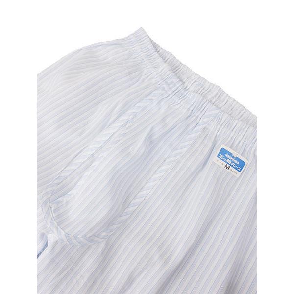 三ツ桃クレープ ストライプロングパンツ 前あき おまかせ柄 日本製 夏用 1155 50 M Lサイズ 紳士 インナー ネットでインナー 通販 Yahoo ショッピング