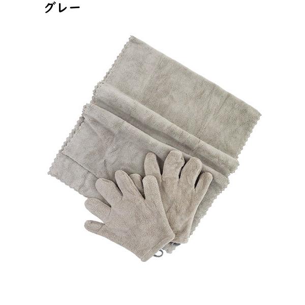 いぬふき マイクロファイバー 吸水速乾 グローブタオル2枚＆ビッグタオル1枚 年間 0359-D | ブランド登録なし | 04