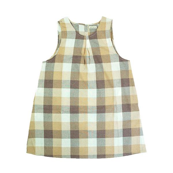 エプロン NATURILA ラン型かぶりエプロン ブロックチェック柄 年間 2253154 [M-Lサイズ] 婦人 | ブランド登録なし | 06