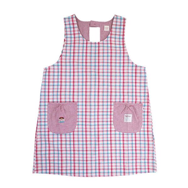 エプロン Big mama ビッグママ  ラン型エプロン かぶりエプロン チェック柄 後ろゴム 年間 BM254 [M-Lサイズ] 婦人 | ブランド登録なし | 07