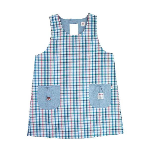 エプロン Big mama ビッグママ  ラン型エプロン かぶりエプロン チェック柄 後ろゴム 年間 BM254 [M-Lサイズ] 婦人 | ブランド登録なし | 08