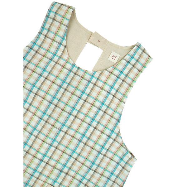 エプロン Big mama ビッグママ  ラン型エプロン かぶりエプロン チェック柄 後ろゴム 年間 BM254 [M-Lサイズ] 婦人 | ブランド登録なし | 02