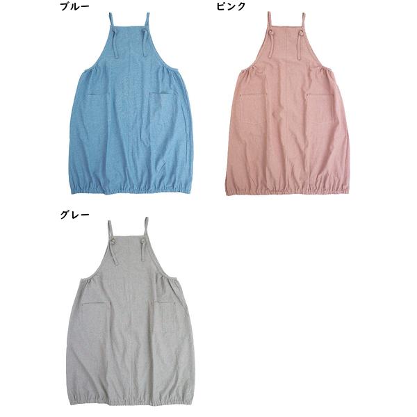 エプロン naturic ワンピースエプロン バルーン型 cotton100% かぶりタイプ 年間 16037 [M-Lサイズ] 婦人 | ブランド登録なし | 04