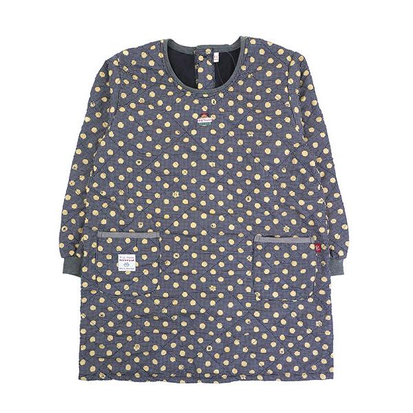 エプロン Big mama ビッグママ レディースキルト割烹着 裏フリース