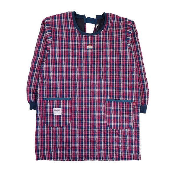 エプロン Big mama ビッグママ  キルト割烹着 裏フリース チェック柄 後ろ開き 冬用 BM4354 [M-Lサイズ] 婦人 | ブランド登録なし | 08