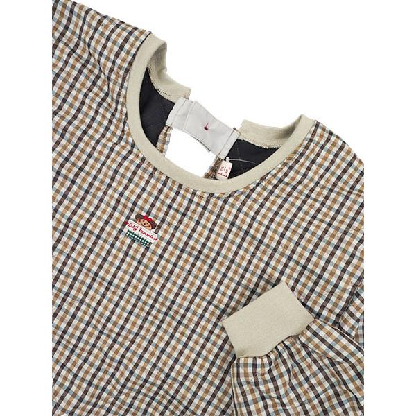エプロン Big mama ビッグママ  キルト割烹着 裏フリース チェック柄 後ろ開き 冬用 BM4354 [M-Lサイズ] 婦人 | ブランド登録なし | 02