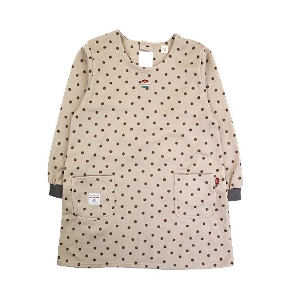 エプロン Big mama ビッグママ   裏起毛ニット割烹着 水玉柄 後ろ開き 冬用 BM4360 [M-Lサイズ] 婦人 | ブランド登録なし | 06