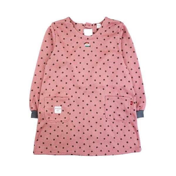 エプロン Big mama ビッグママ   裏起毛ニット割烹着 水玉柄 後ろ開き 冬用 BM4360 [M-Lサイズ] 婦人 | ブランド登録なし | 07