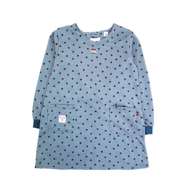 エプロン Big mama ビッグママ   裏起毛ニット割烹着 水玉柄 後ろ開き 冬用 BM4360 [M-Lサイズ] 婦人 | ブランド登録なし | 08