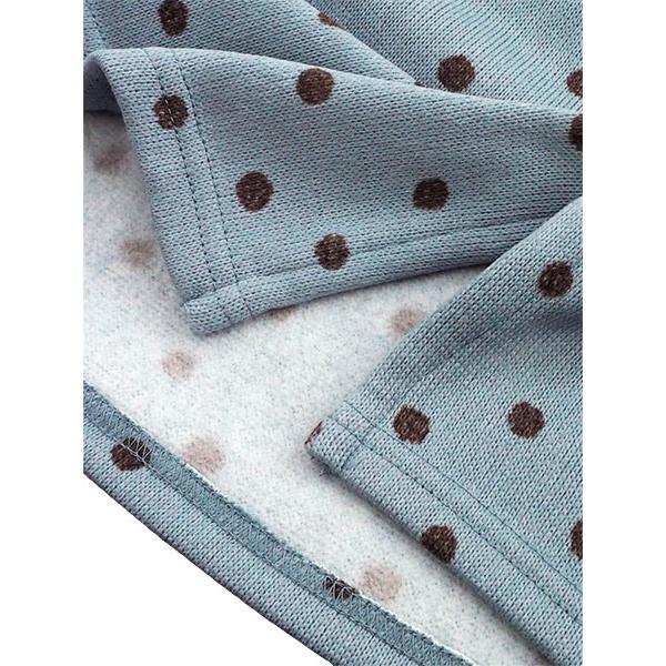 エプロン Big mama ビッグママ   裏起毛ニット割烹着 水玉柄 後ろ開き 冬用 BM4360 [M-Lサイズ] 婦人 | ブランド登録なし | 03