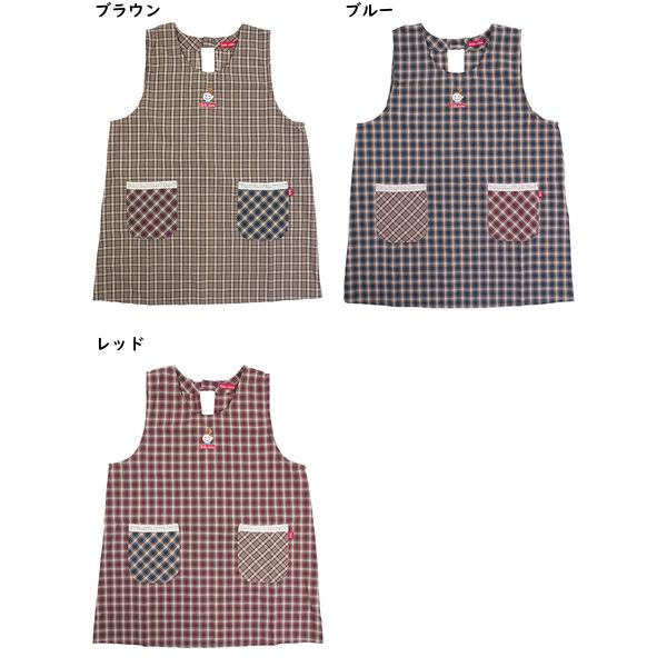 エプロン Smile mama スマイルママ レディース先染ラン型エプロン ゆったりLL-3Lサイズ 格子柄 年間 16538 [LL-3Lサイズ] 婦人 | ブランド登録なし | 04