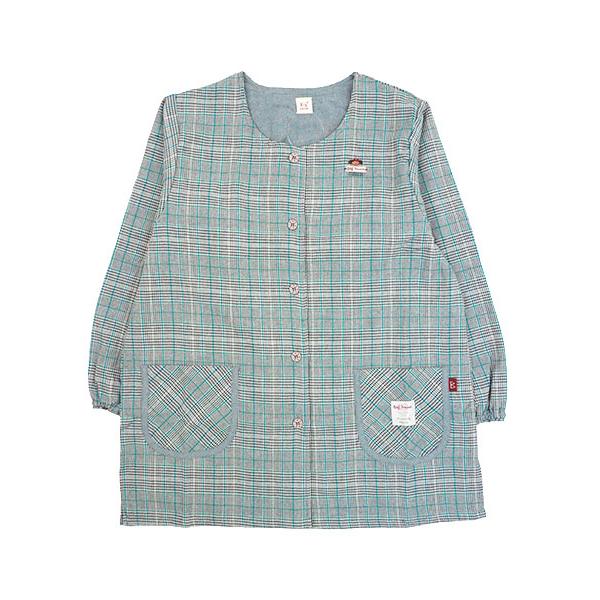 エプロン Big mama ビッグママ レディース前あきスモック グレン