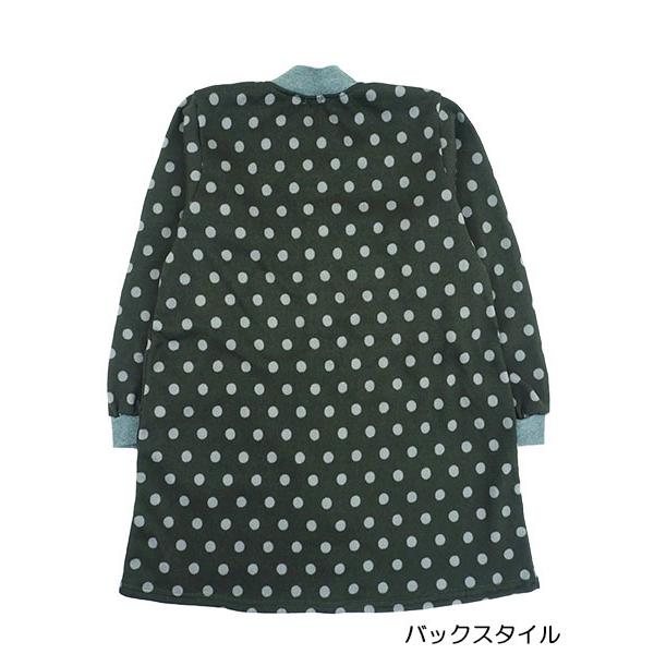 エプロン Big mama ビッグママ レディースニット前開き裏起毛スモック