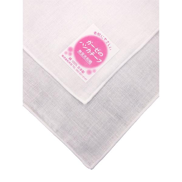 無蛍光和晒 無地二重ガーゼ メローハンカチ 10枚組 日本製 年間 500 | ブランド登録なし | 01