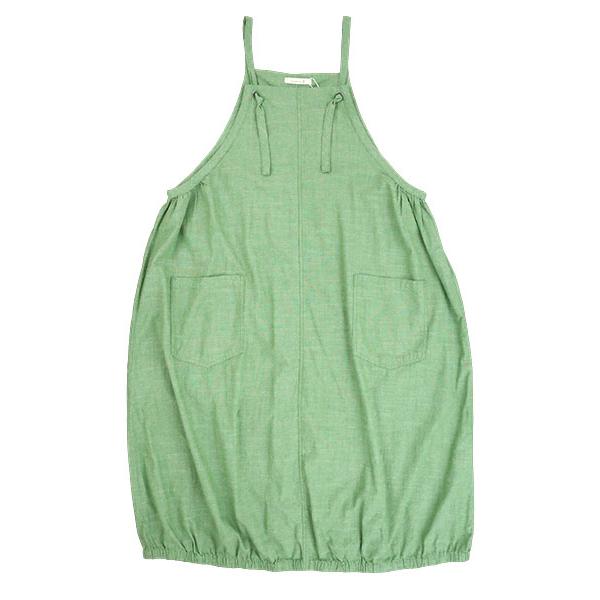 エプロン Cloudnine レディースワンピースエプロン 裾ゴム入りバルーン コットンスラブダンガリー 夏用 NAP1922 [M-Lサイズ] 婦人 | ブランド登録なし | 07