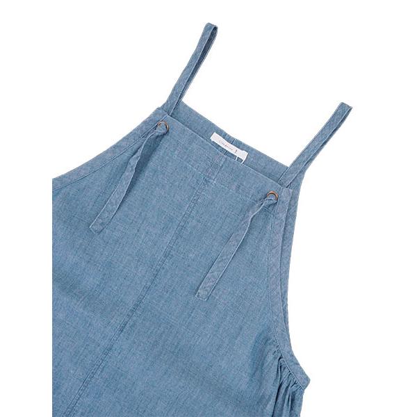 エプロン Cloudnine レディースワンピースエプロン 裾ゴム入りバルーン コットンスラブダンガリー 夏用 NAP1922 [M-Lサイズ] 婦人 | ブランド登録なし | 02