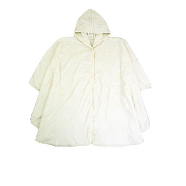 PAGE ONE レディースフランネルフード付きポンチョガウン 冬用 GBR2203