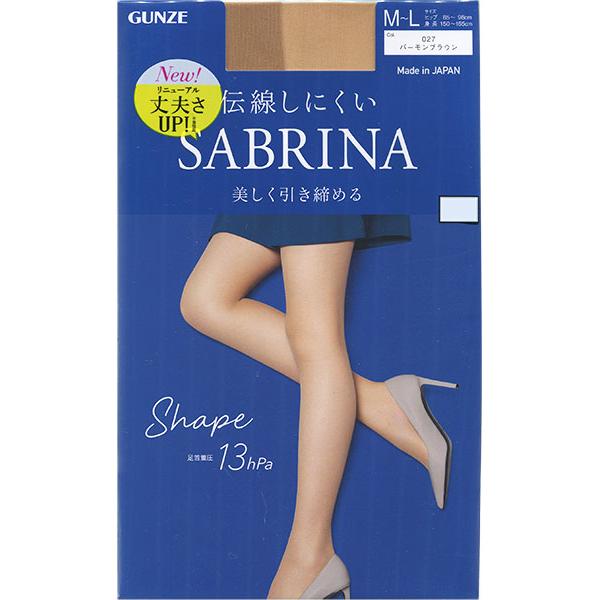 GUNZE SABRINA Shape 美しく引き締める 伝線しにくい レディースパンスト 日本製 年間 SB520 GUNZE [M-L、L-LLサイズ] 婦人 | SABRINA（GUNZE） | 07