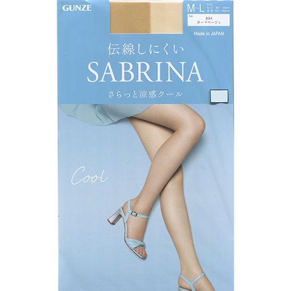 GUNZE SABRINA サブリナ レディースパンスト さらっと涼感クール 伝線しにくい 日本製 春夏用 SB570 GUNZE [M-L、L-LLサイズ] 婦人 | SABRINA（GUNZE） | 08