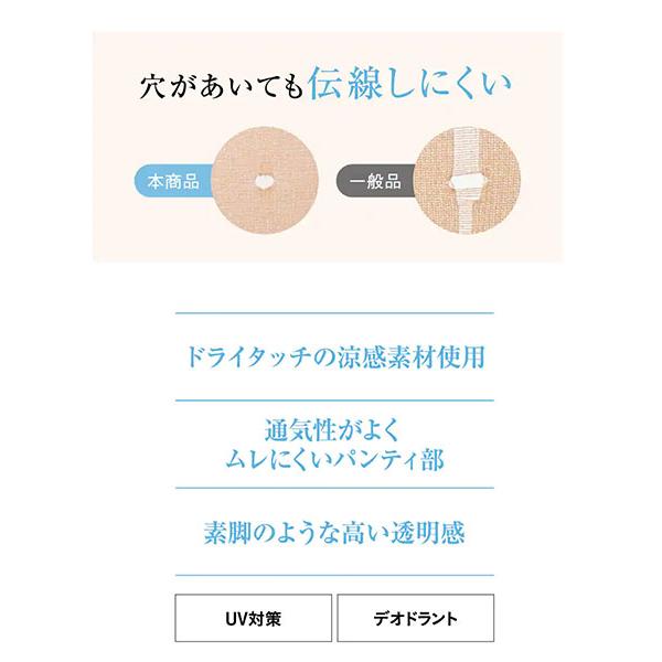 GUNZE SABRINA サブリナ レディースパンスト さらっと涼感クール 伝線しにくい 日本製 春夏用 SB570 GUNZE [M-L、L-LLサイズ] 婦人 | SABRINA（GUNZE） | 01