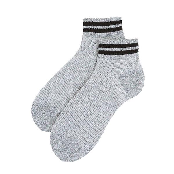 グンゼ アセドロン メンズショートソックス メッシュ 2本ライン 夏用 AGX033 GUNZE [25-27サイズ] 紳士 | GUNZE | 01