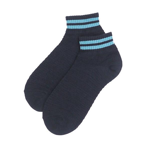 グンゼ アセドロン メンズショートソックス メッシュ 2本ライン 夏用 AGX033 GUNZE [25-27サイズ] 紳士 | GUNZE | 06