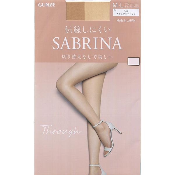 GUNZE SABRINA サブリナ レディースパンスト 切り替えなしで美しい Through 日本製 年間 SB515 GUNZE [M-L、L-LLサイズ] 婦人 | SABRINA（GUNZE） | 05
