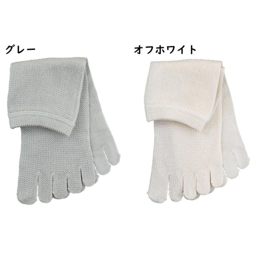 絹混 シルクのやさしさ メンズ5本指カカト付きソックス 絹高混率メッシュ 日本製 春夏用 SY507 [25-26サイズ] 紳士 | ブランド登録なし | 04