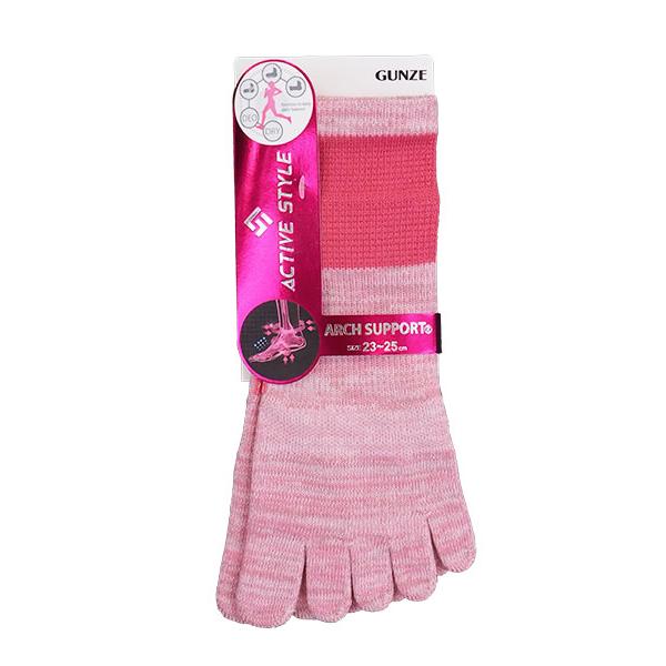 グンゼ ACTIVE STYLE レディース5本指ショートソックス アーチサポート 年間 ST0503 GUNZE [23-25サイズ] 婦人 | GUNZE | 07
