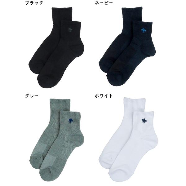 グンゼ POLO ポロ メンズショートソックス 履く珪藻土 ワンポイント刺繍 吸汗速乾 年間 PBX082 GUNZE [25-27サイズ] 紳士 | GUNZE | 04