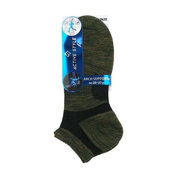 グンゼ ACTIVE STYLE メンズソックス くるぶし丈 アーチサポート 年間 AS0101 GUNZE [25-27サイズ] 紳士 | GUNZE | 08