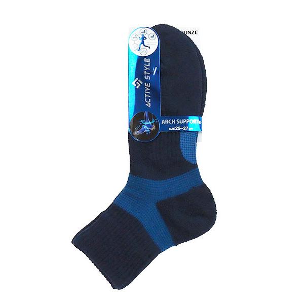 グンゼ ACTIVE STYLE メンズショートソックス アーチサポート  1  年間 AS0102 GUNZE [25-27サイズ] 紳士 | GUNZE | 10
