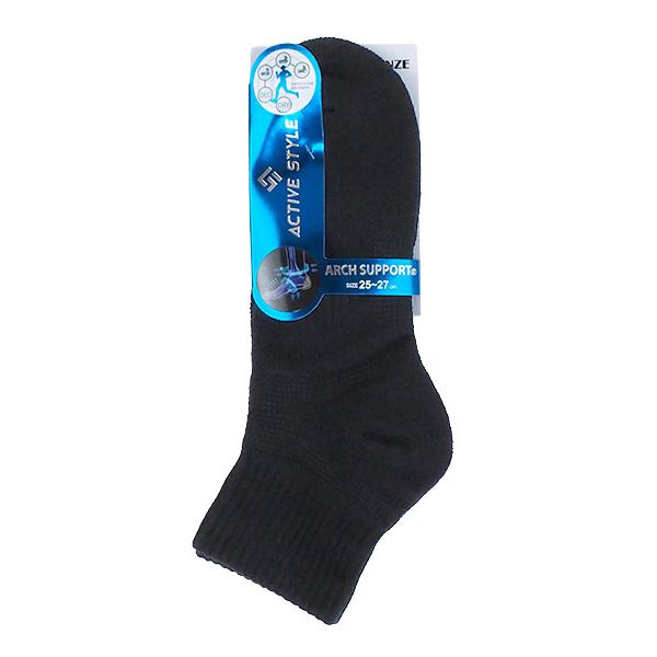 グンゼ ACTIVE STYLE メンズショートソックス アーチサポート  1  年間 AS0102 GUNZE [25-27サイズ] 紳士 | GUNZE | 12