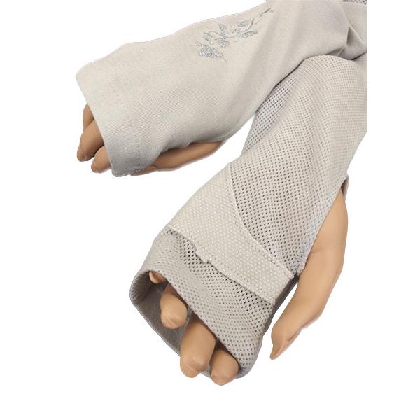 natural feeling UV globe 日よけロングカバー手袋54cm 花と蝶 夏用 TK-98-C婦人 | ブランド登録なし | 04