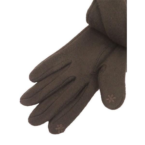 ふんわりあったか起毛 レディース防寒手袋 ラインストーン スマートフォンタッチパネル対応 冬用 2352724婦人 | ブランド登録なし | 01