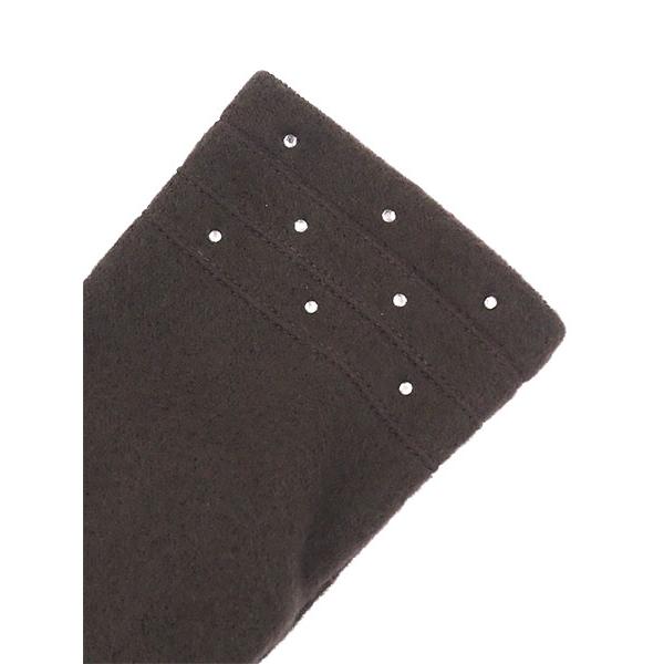 ふんわりあったか起毛 レディース防寒手袋 ラインストーン スマートフォンタッチパネル対応 冬用 2352724婦人 | ブランド登録なし | 02